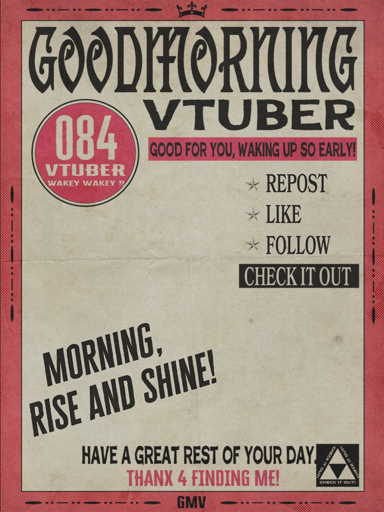 【フリー素材】Goodmorning Vtuber
