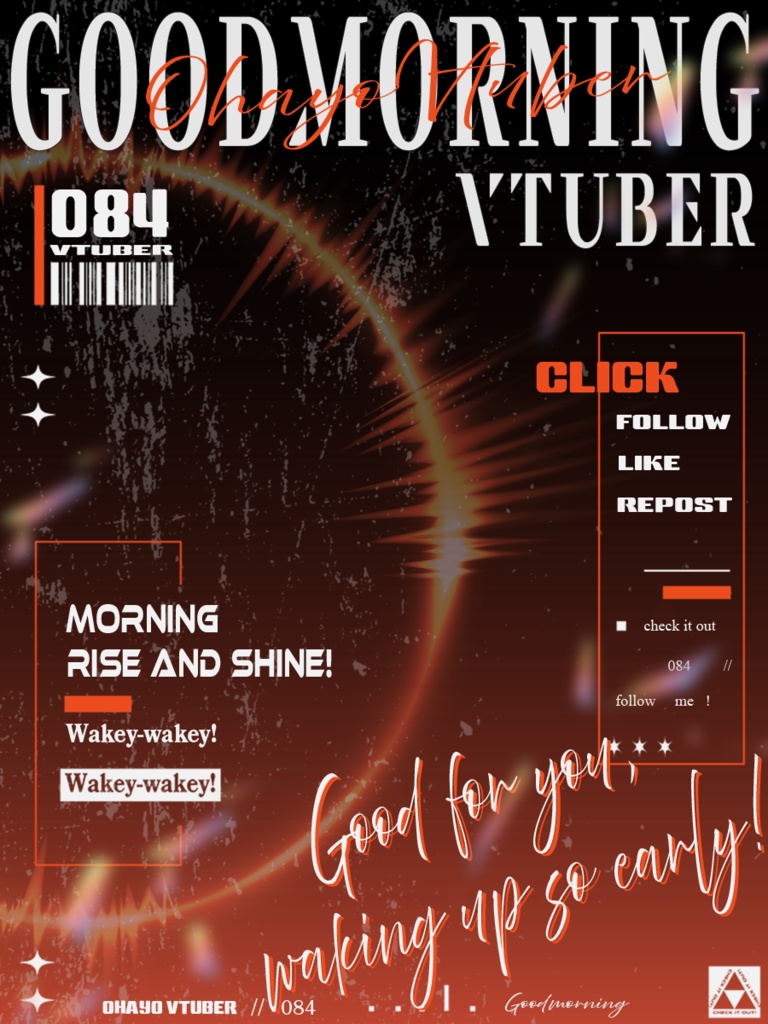 【フリー素材】おはようvtuber