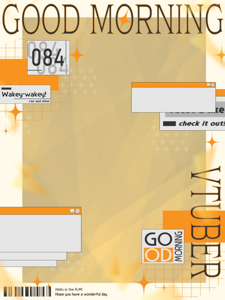 【フリー素材】おはようvtuber