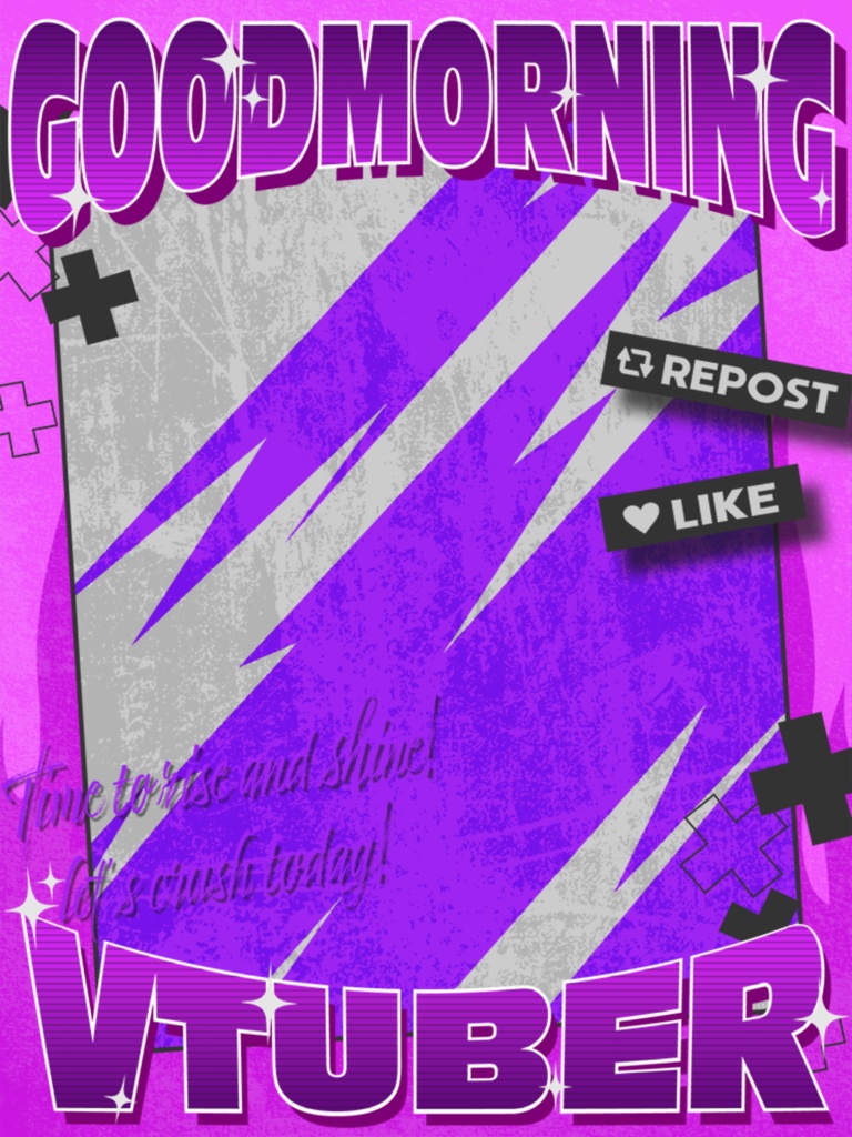 【フリー素材】おはようvtuber