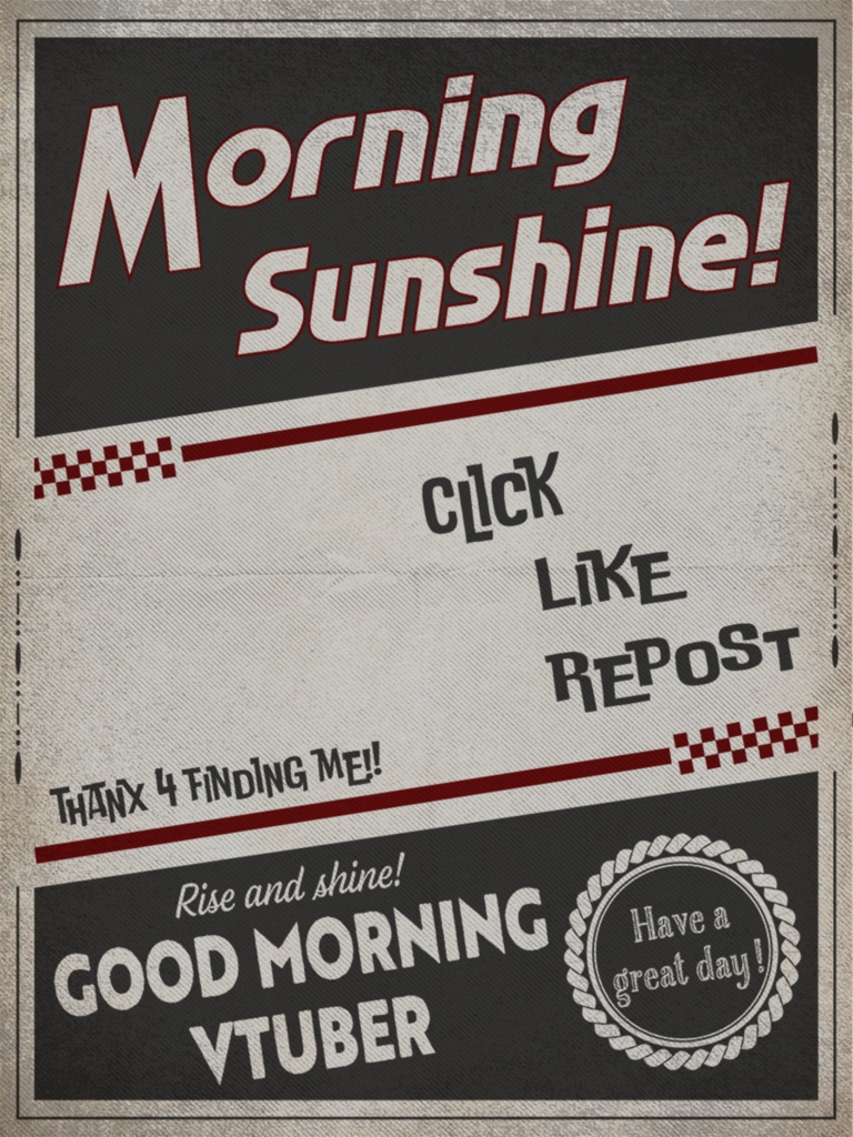 【フリー素材】おはようvtuber