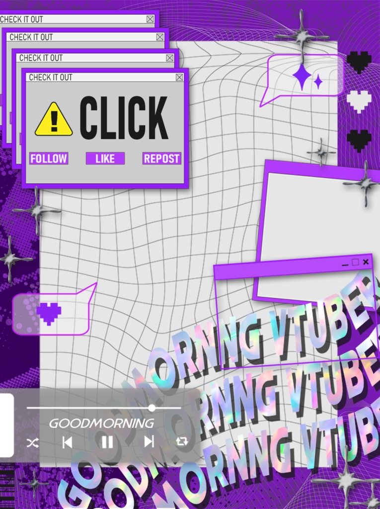 【フリー素材】Goodmorning Vtuber