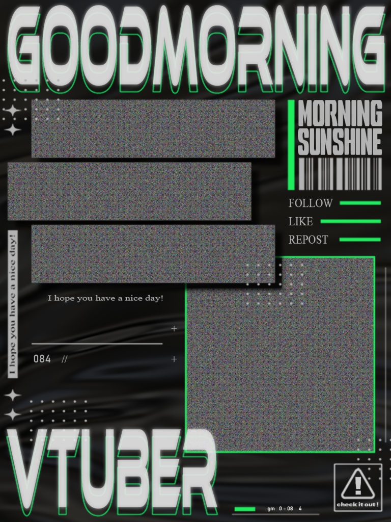 【フリー素材】おはようvtuber
