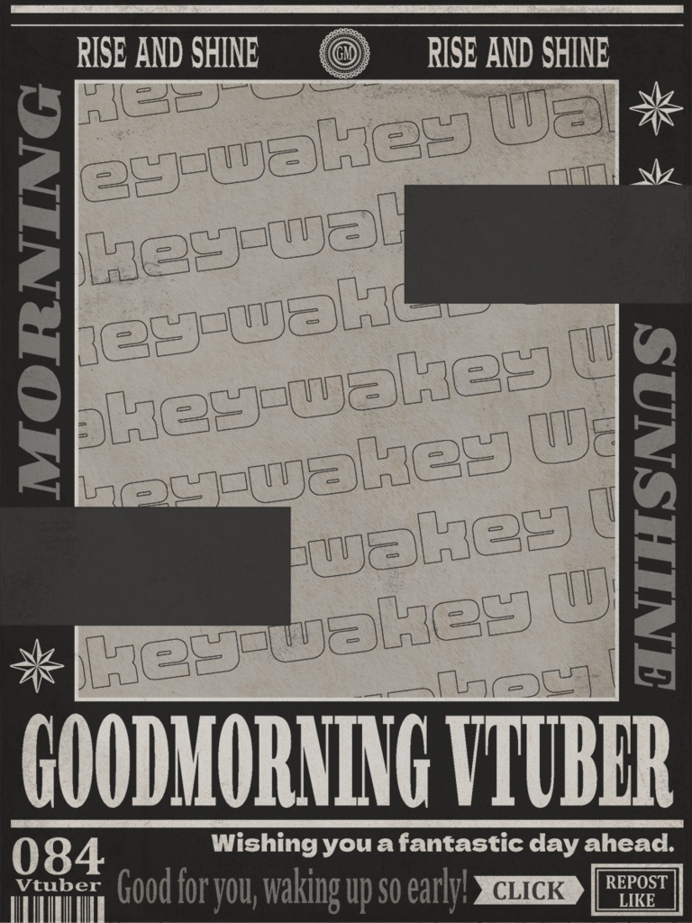 【フリー素材】おはようvtuber