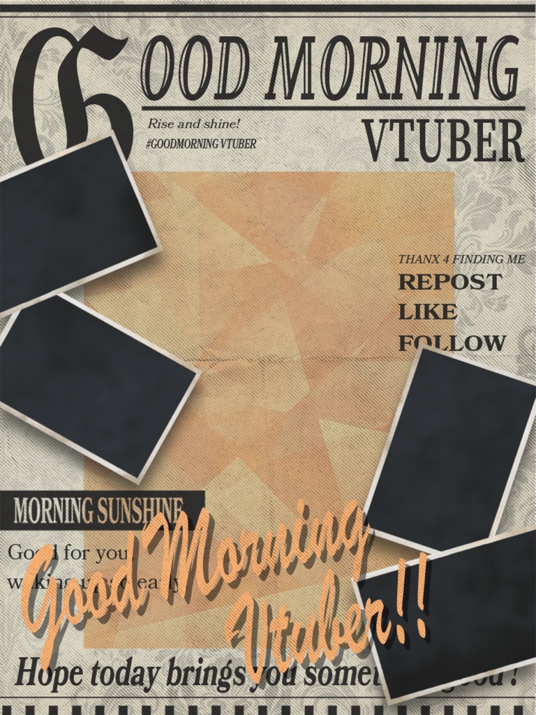 【フリー素材】おはようvtuber