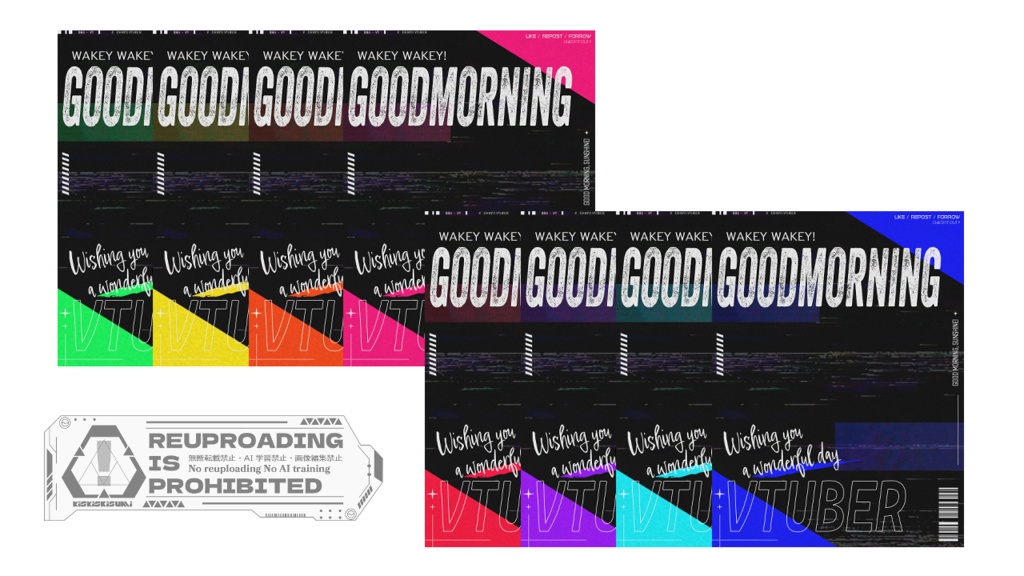 【フリー素材】goodmorning Vtuber