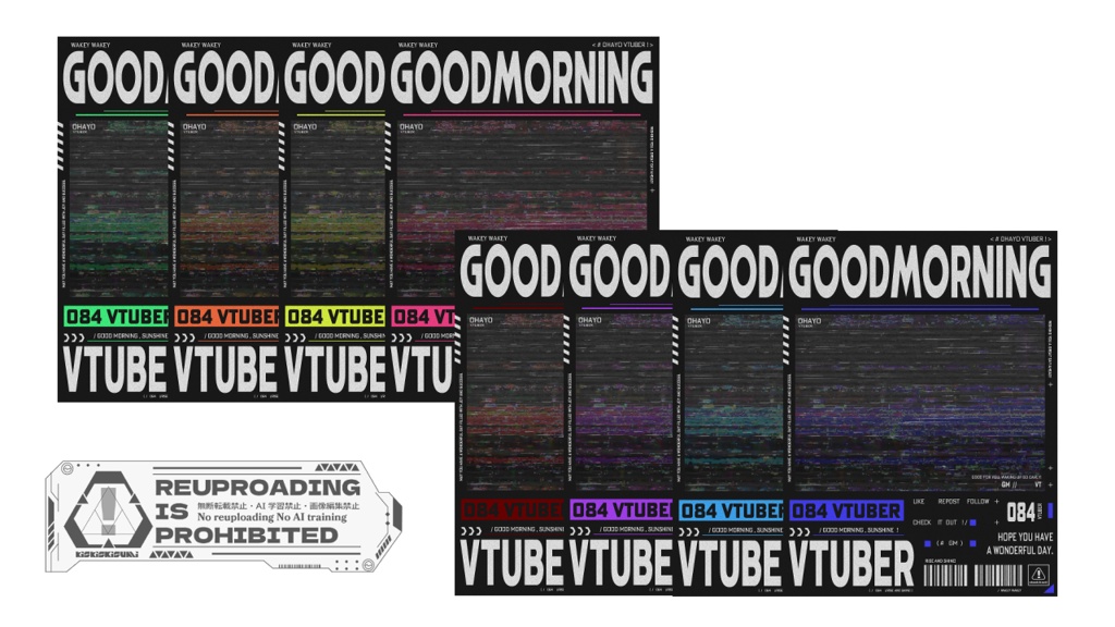 【フリー素材】goodmorning Vtuber