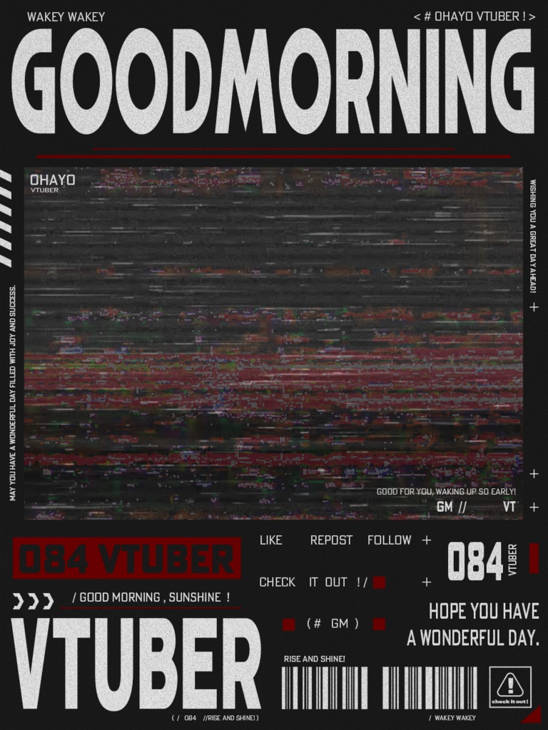 【フリー素材】goodmorning Vtuber