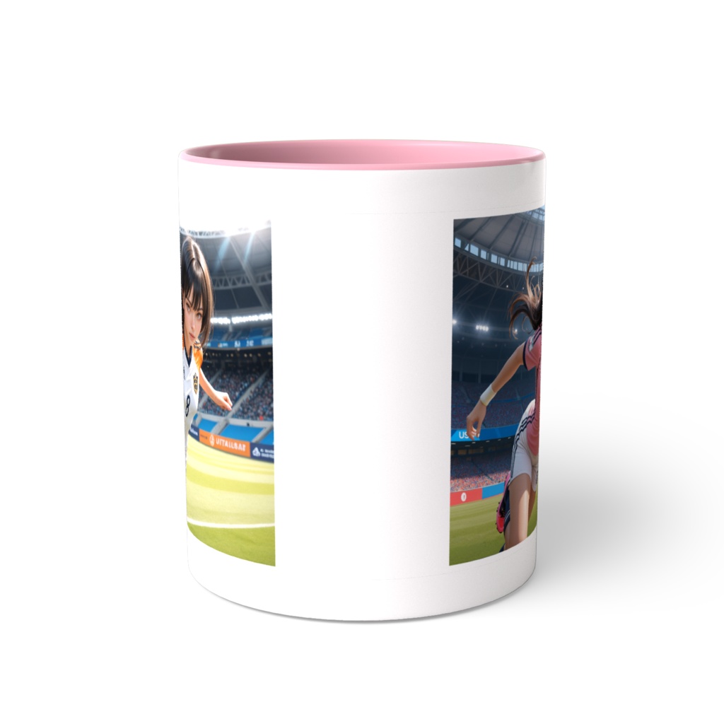 サッカー女子イラスト・No.8 マグカップ