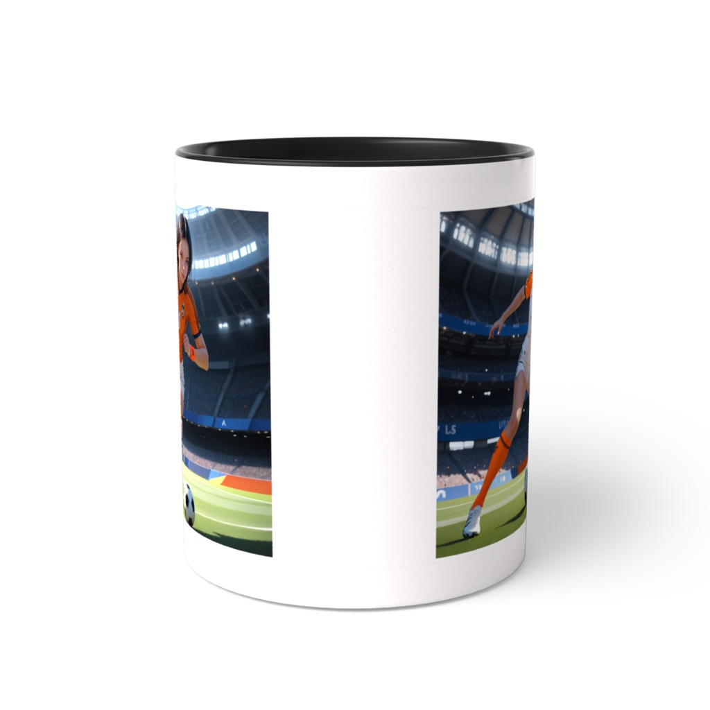 サッカー女子イラスト・No.14マグカップ