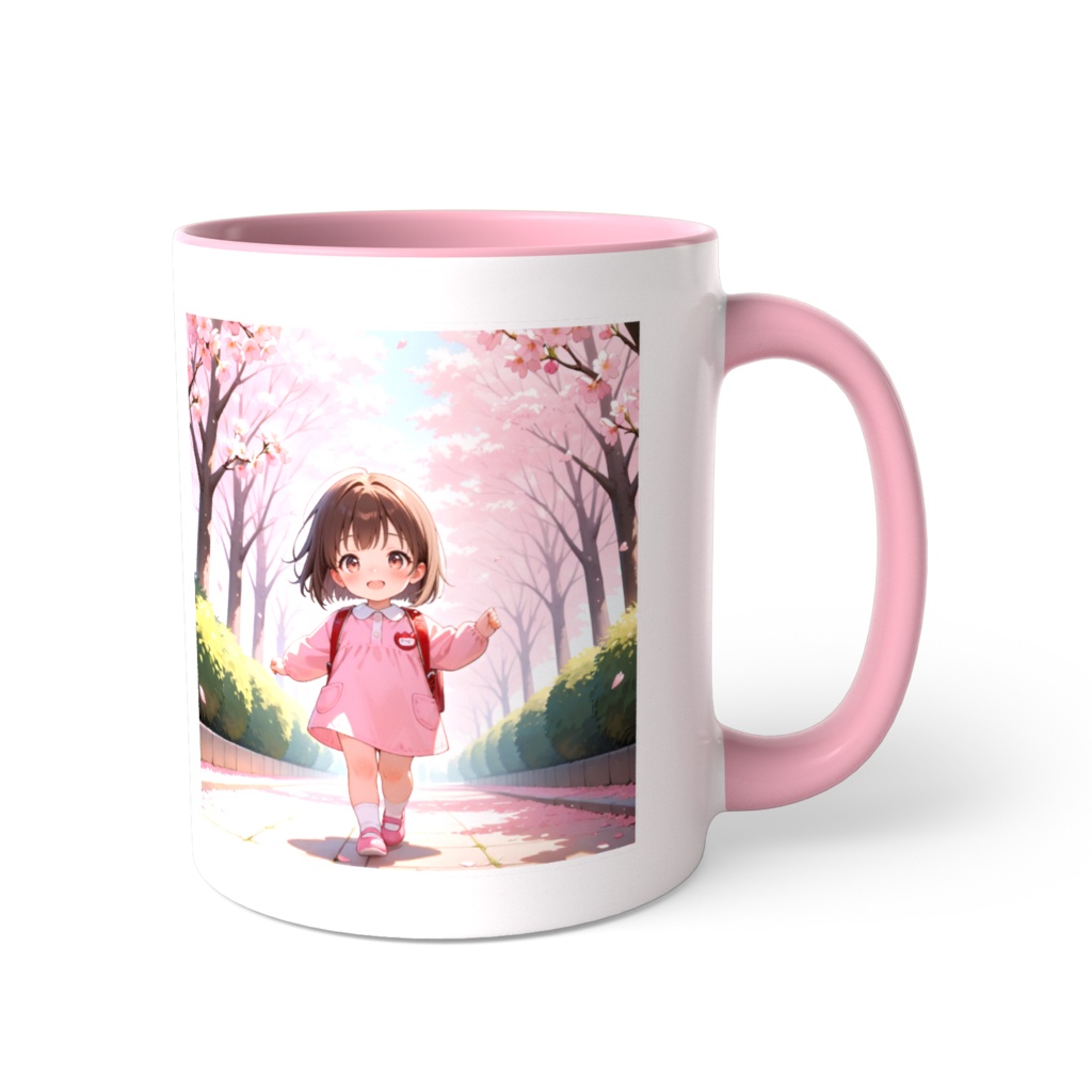 ちいさな一歩・さくら道マグ