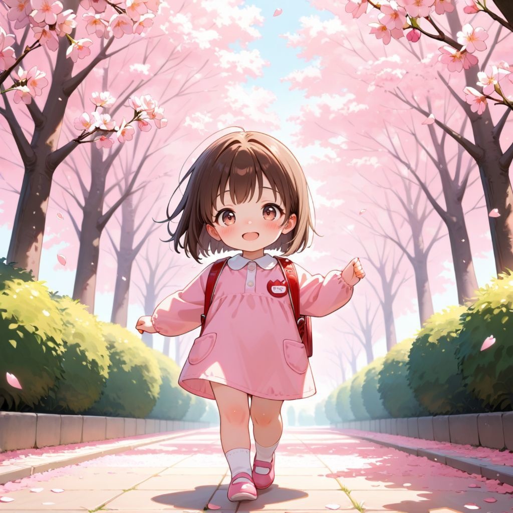 小さな一歩さくら道（ピンク）