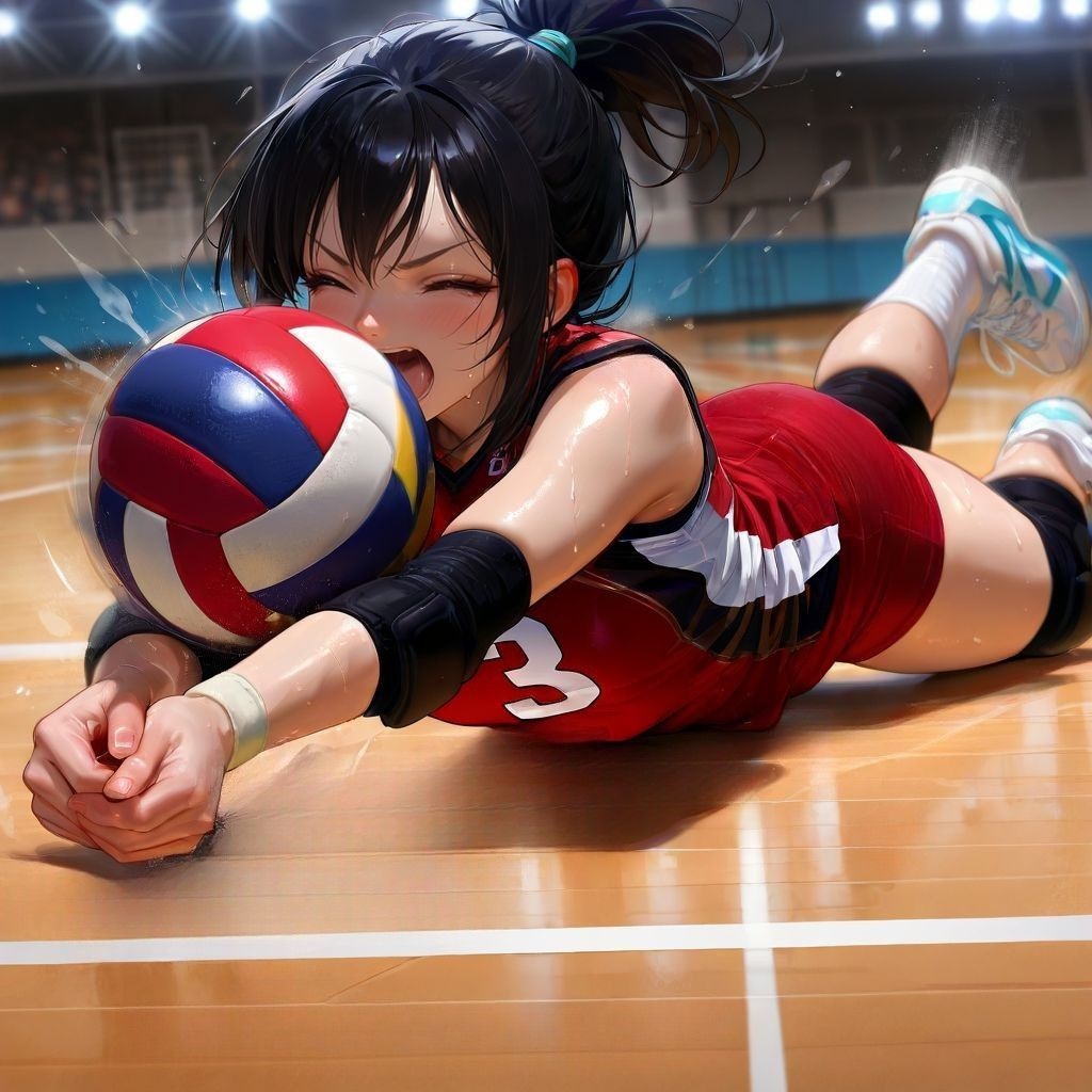 バレーボール女子（ダイビングレシーブ）