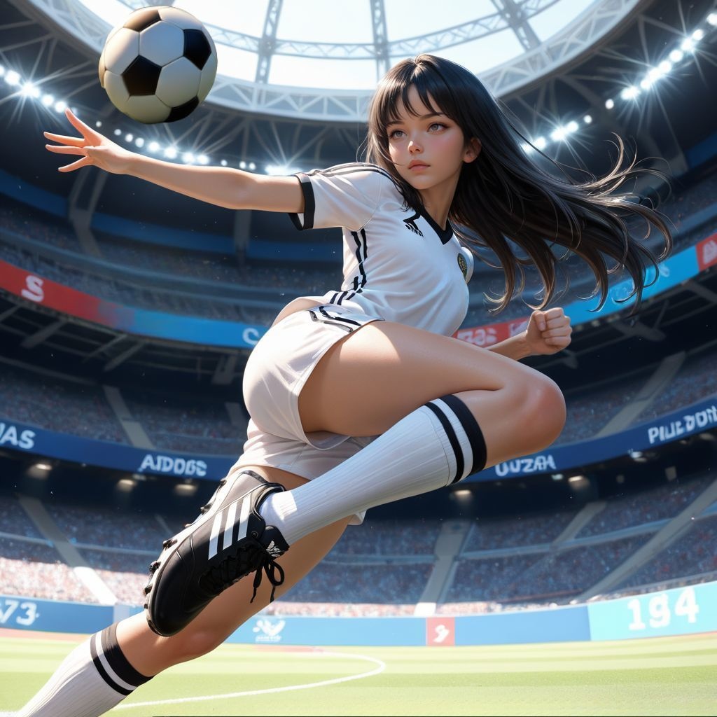 サッカー女子（トラップ１）