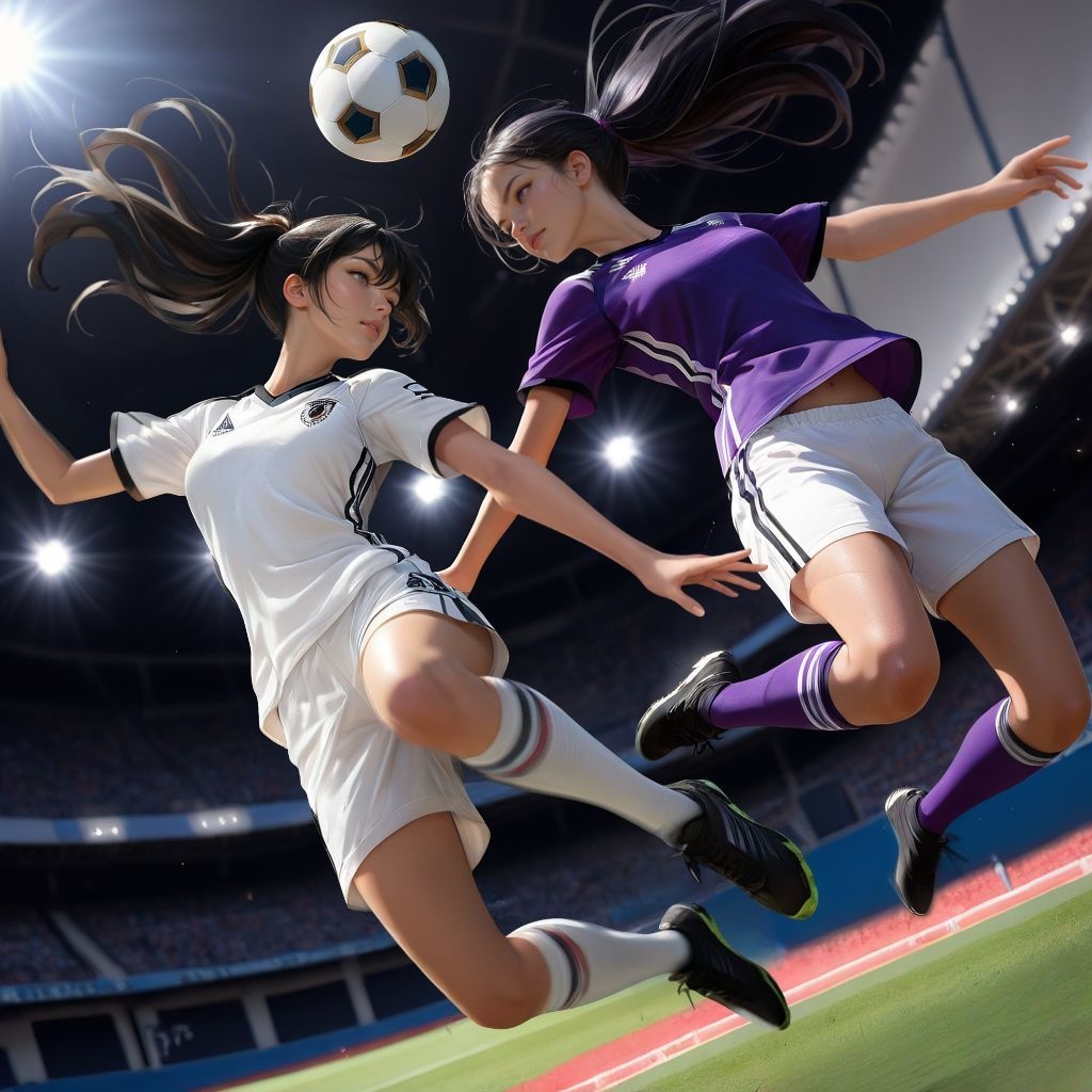 サッカー女子（競り合い）