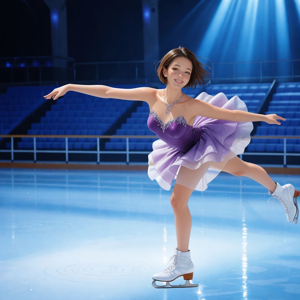 フィギュアスケート 短編CG映像&連続イラスト集