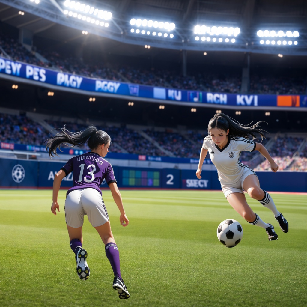 サッカー女子（対峙）