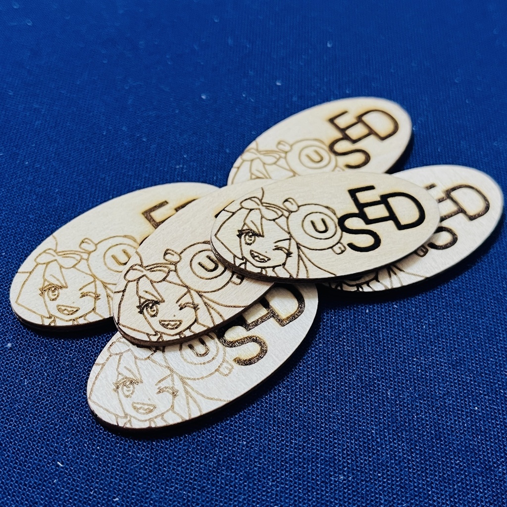 【ハンドメイド】木製 ナンジャモ USEDマーカー 12枚