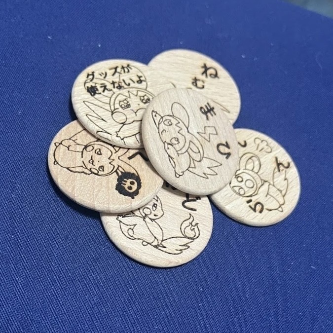 【ハンドメイド】木製 エモンガ 状態異常マーカー