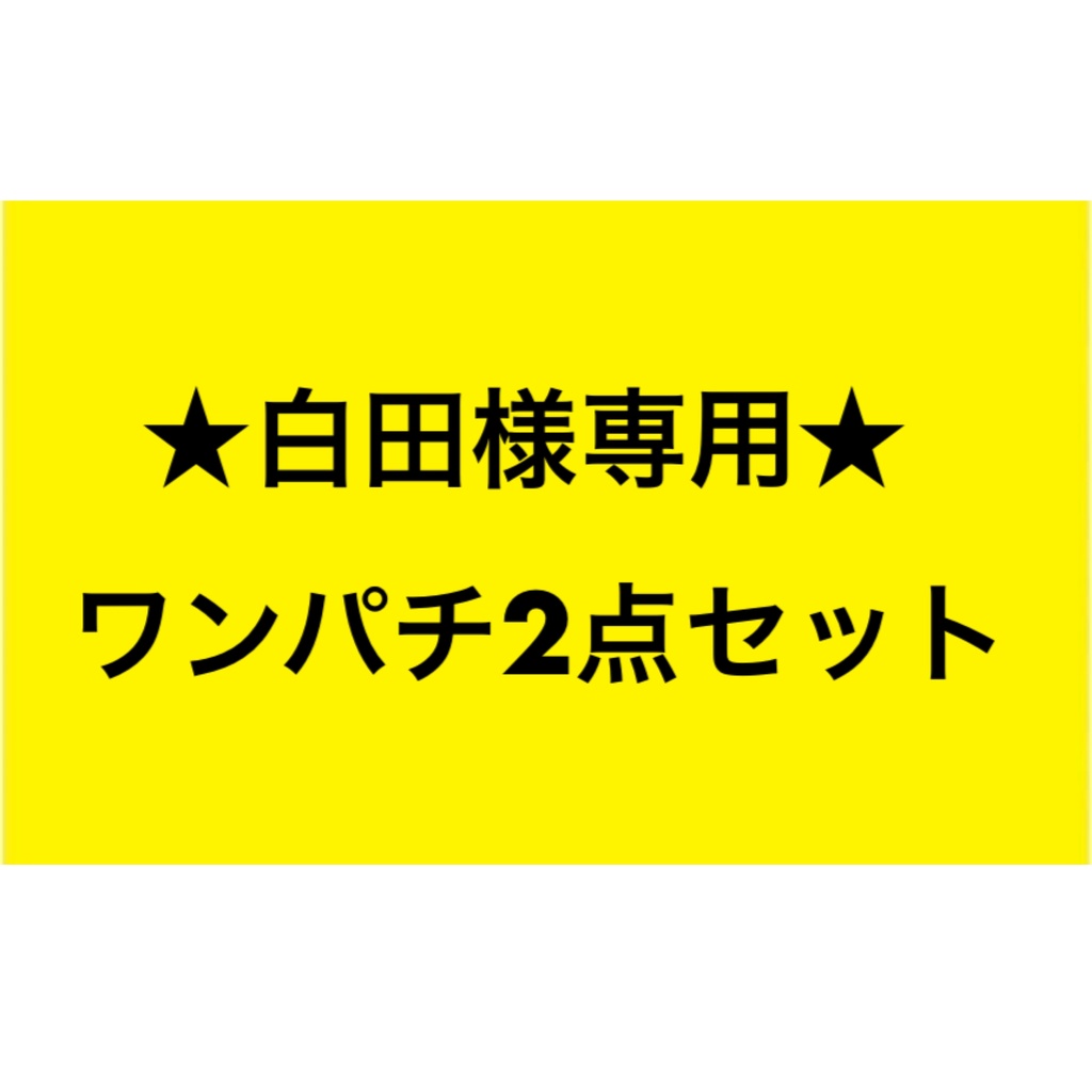 ★白田様専用★ワンパチ2点セット