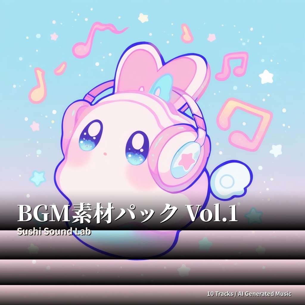 BGM素材パック Vol.1｜10ジャンル・商用利用OK・AI生成インスト(MP3 320kbps)
