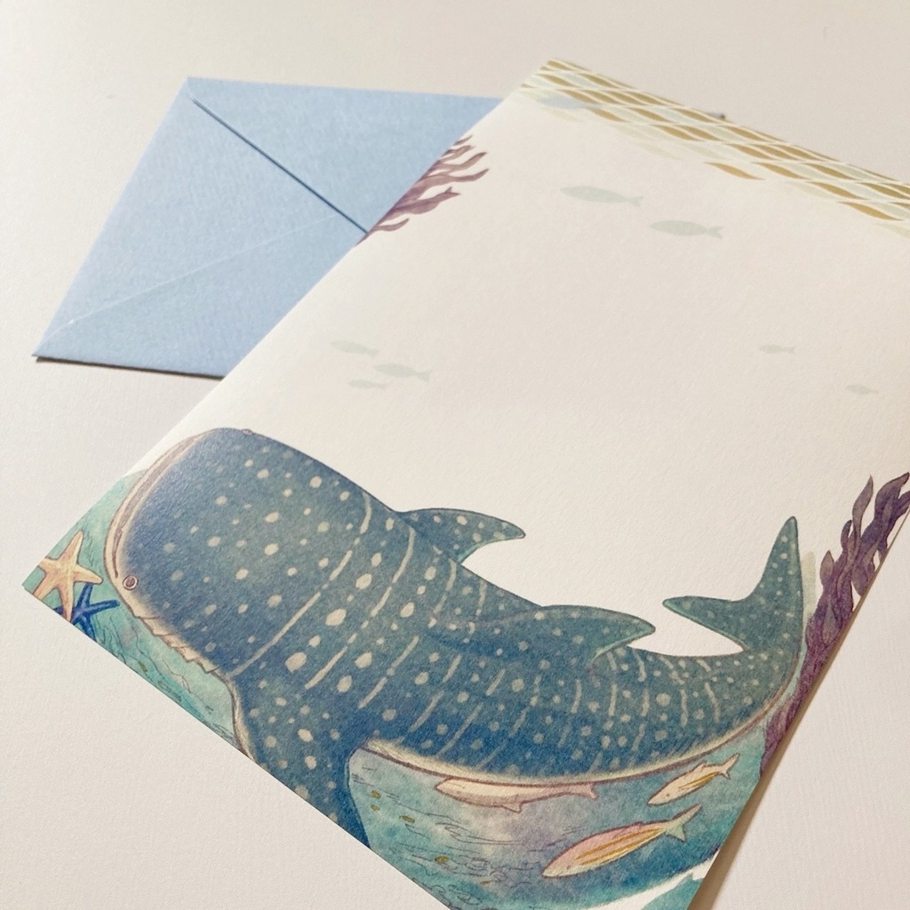 セブの海・ジンベエザメのレターセットA5