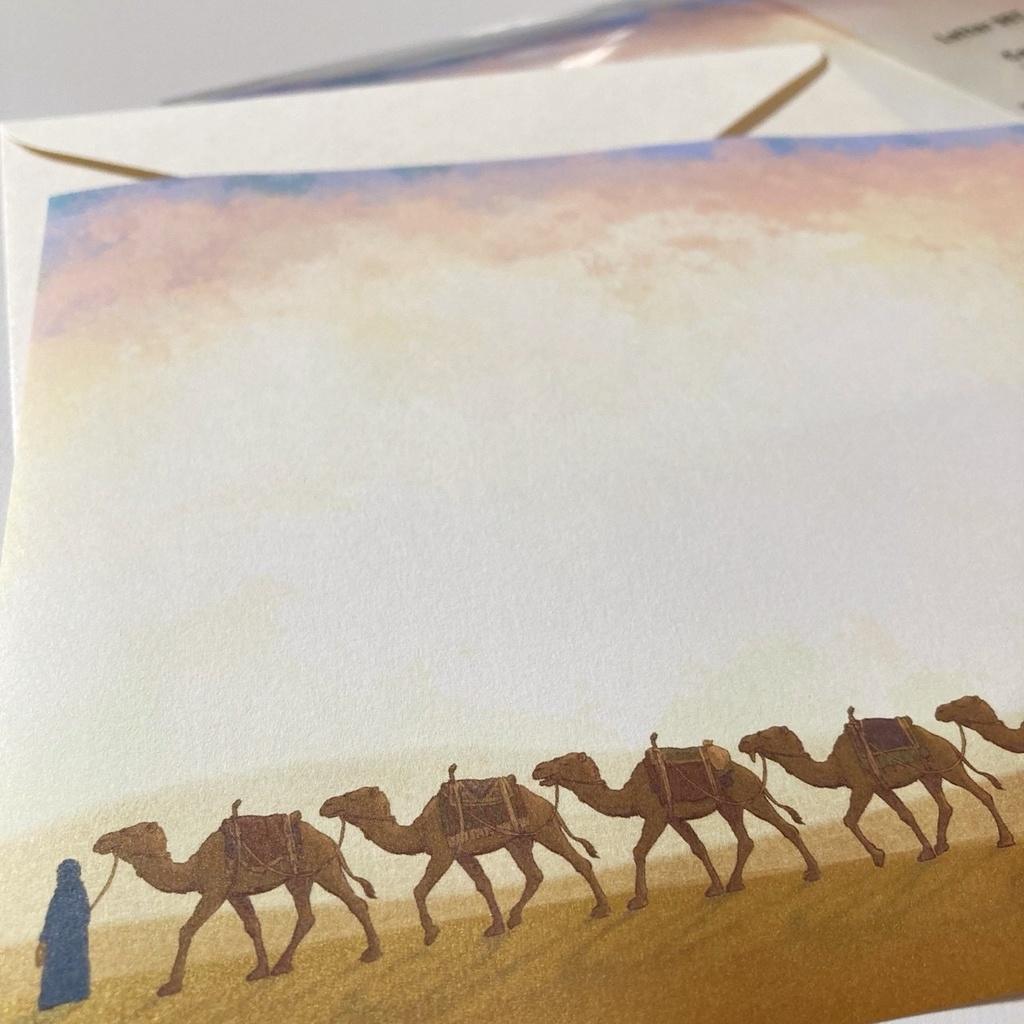 サハラ砂漠・ラクダレターセットA5