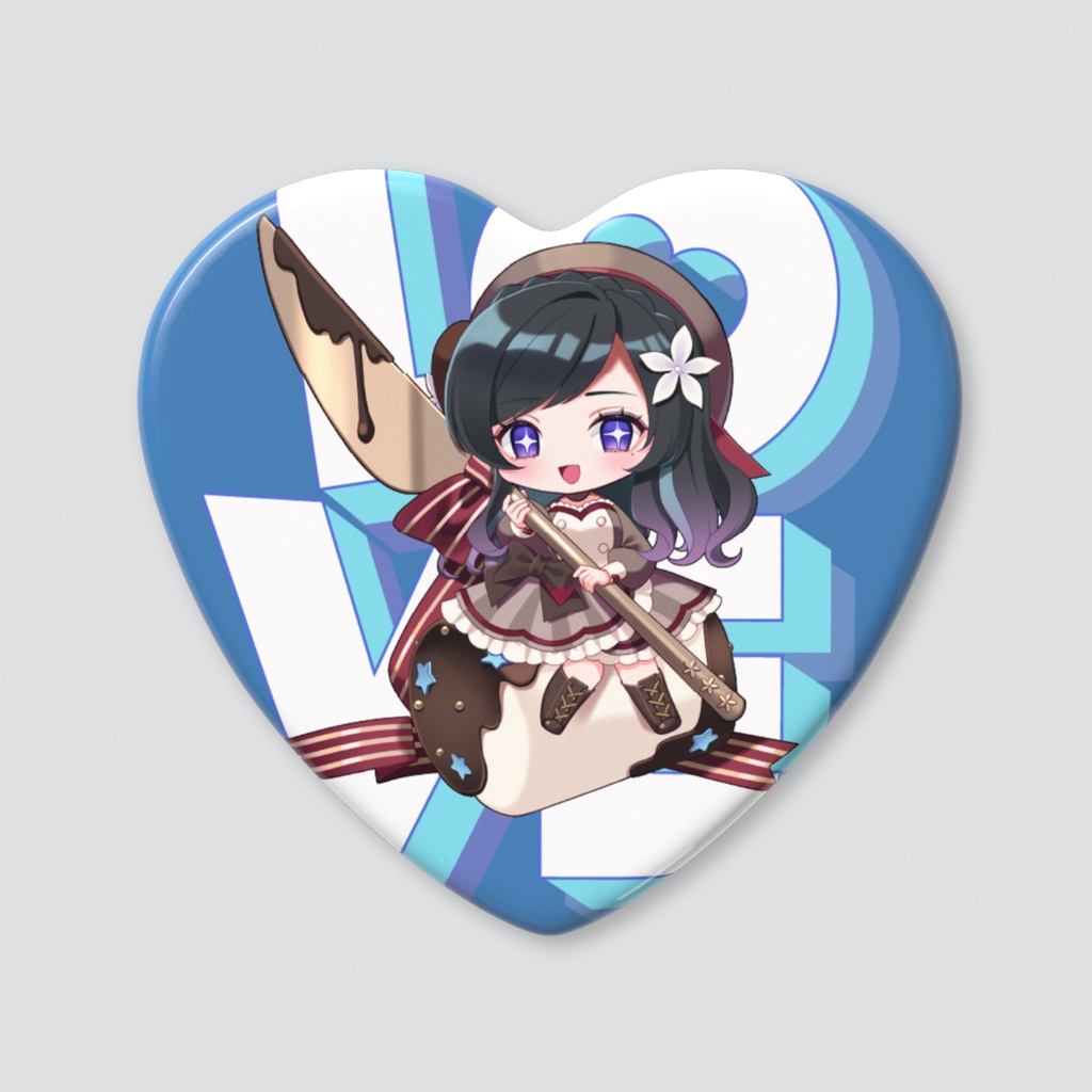 ハート缶バッジ【アキバレンタイン】