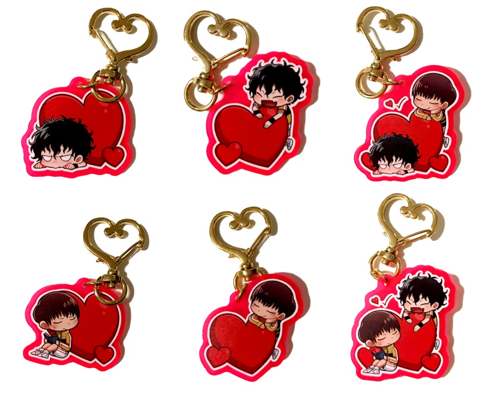 やなぎとあかやのアクリルキーホルダー