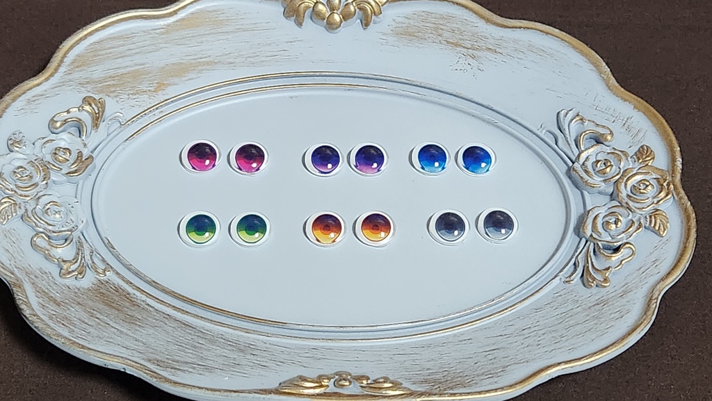 くらやみアイ 10mm/8mm/8x10mm ハンドメイドカボションアイ