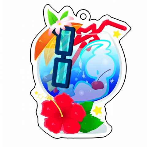 はてなグラスアクリルキーホルダー