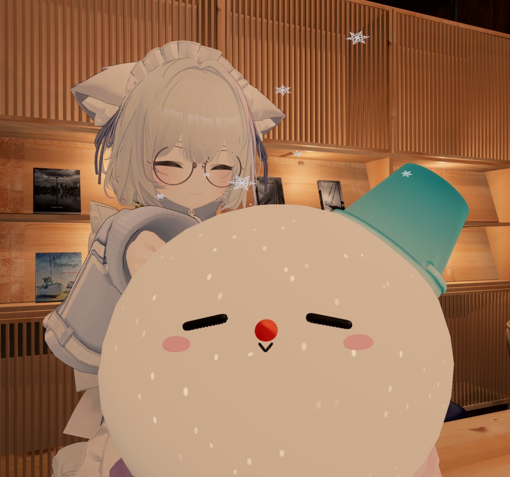 🐾無料3Dモデル🐾 ぽんぽんゆきだるま