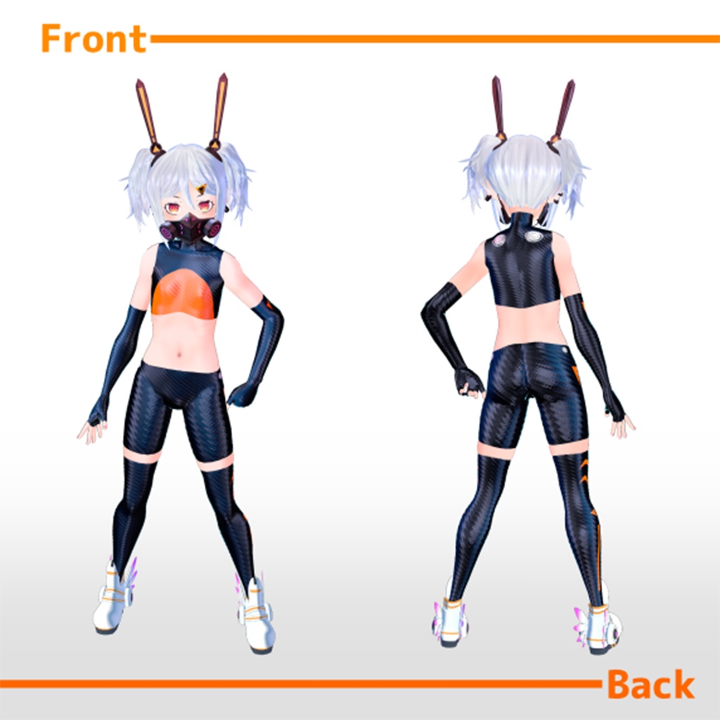 サイバーパンクうさぎ 「デジラビちゃん」/ Digirabi-chan