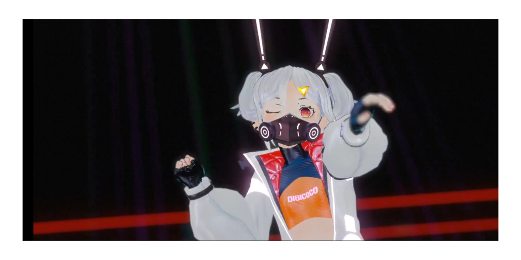 サイバーパンクうさぎ 「デジラビちゃん」/ Digirabi-chan