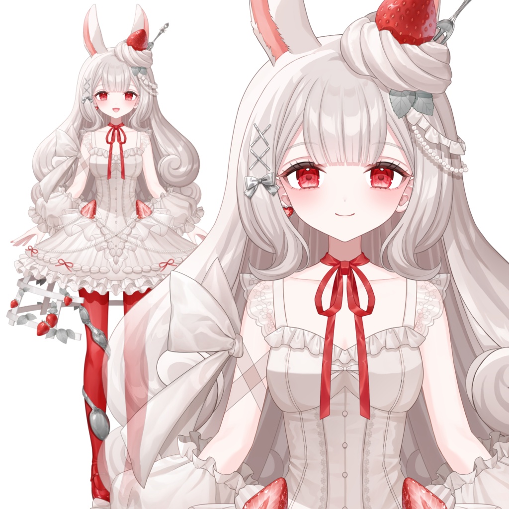 [パーツ分け済みPSD] Balletcore Bunny ⋈ Ravie [汎用立ち絵]