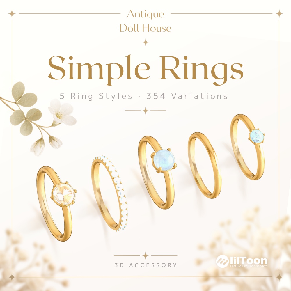 [Accessories] Simple Rings [354variations]