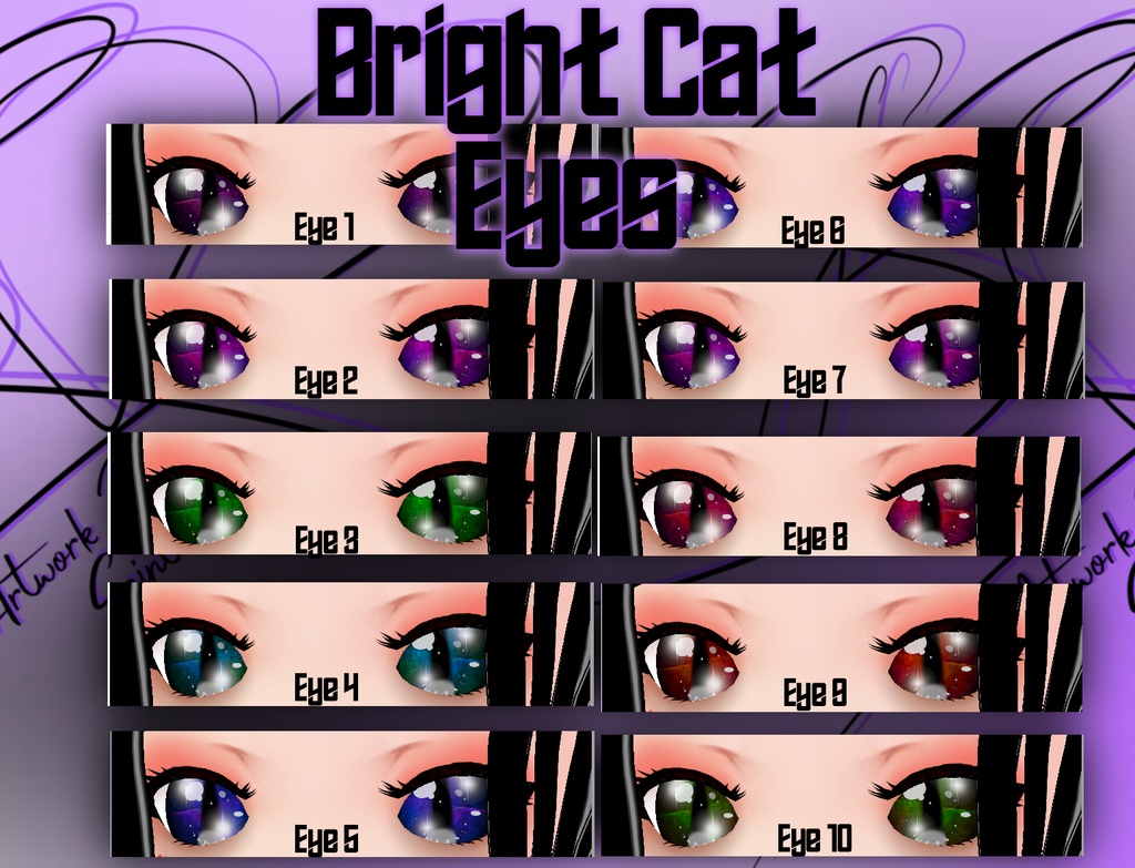 Bright Cat Eye Textures