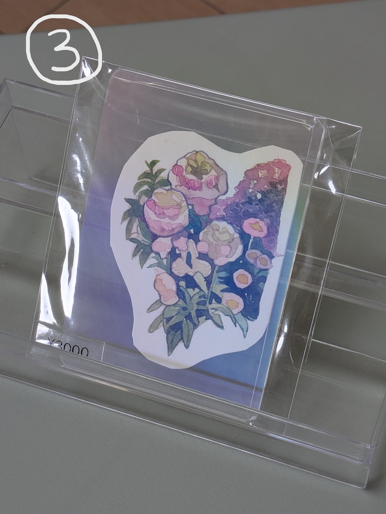 水彩ミニ原画(ホログラムチェキ)