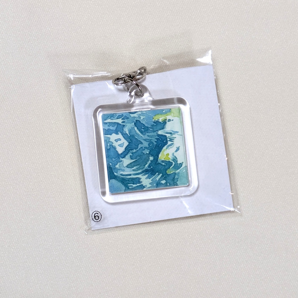 原画キーホルダー 正方形