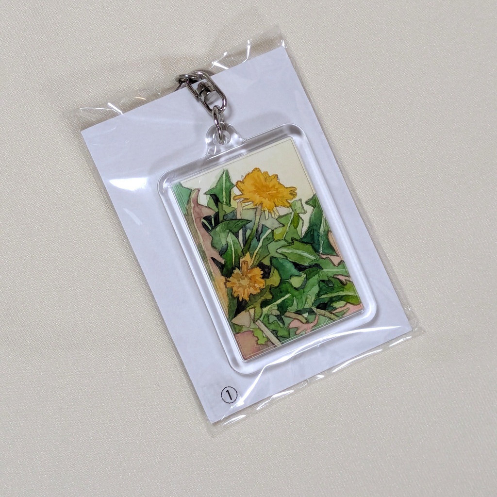 原画キーホルダー　長方形