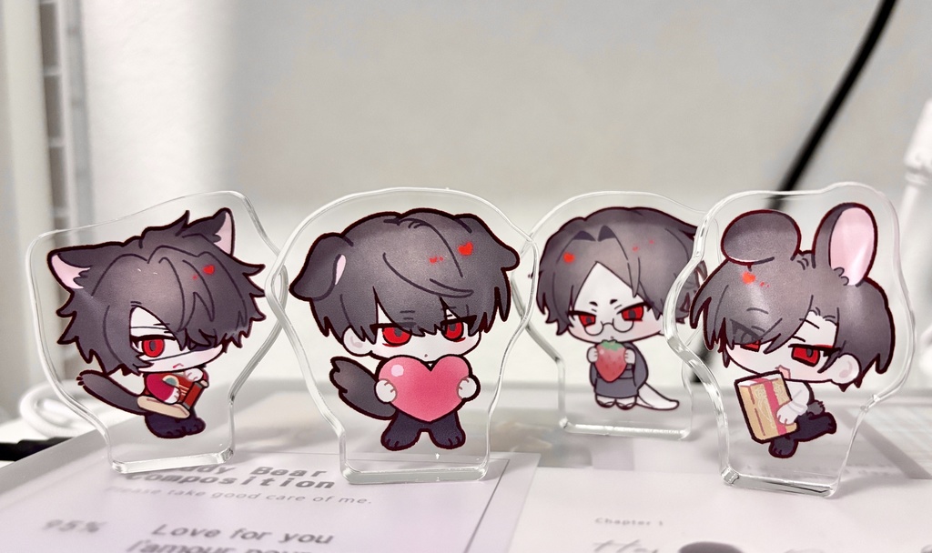 前編組 どうぶつアクリルブロック