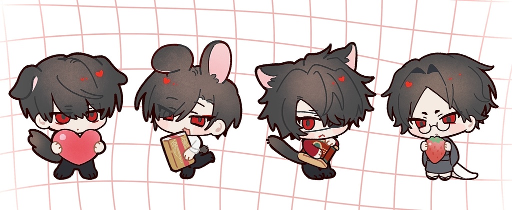 前編組 どうぶつアクリルブロック