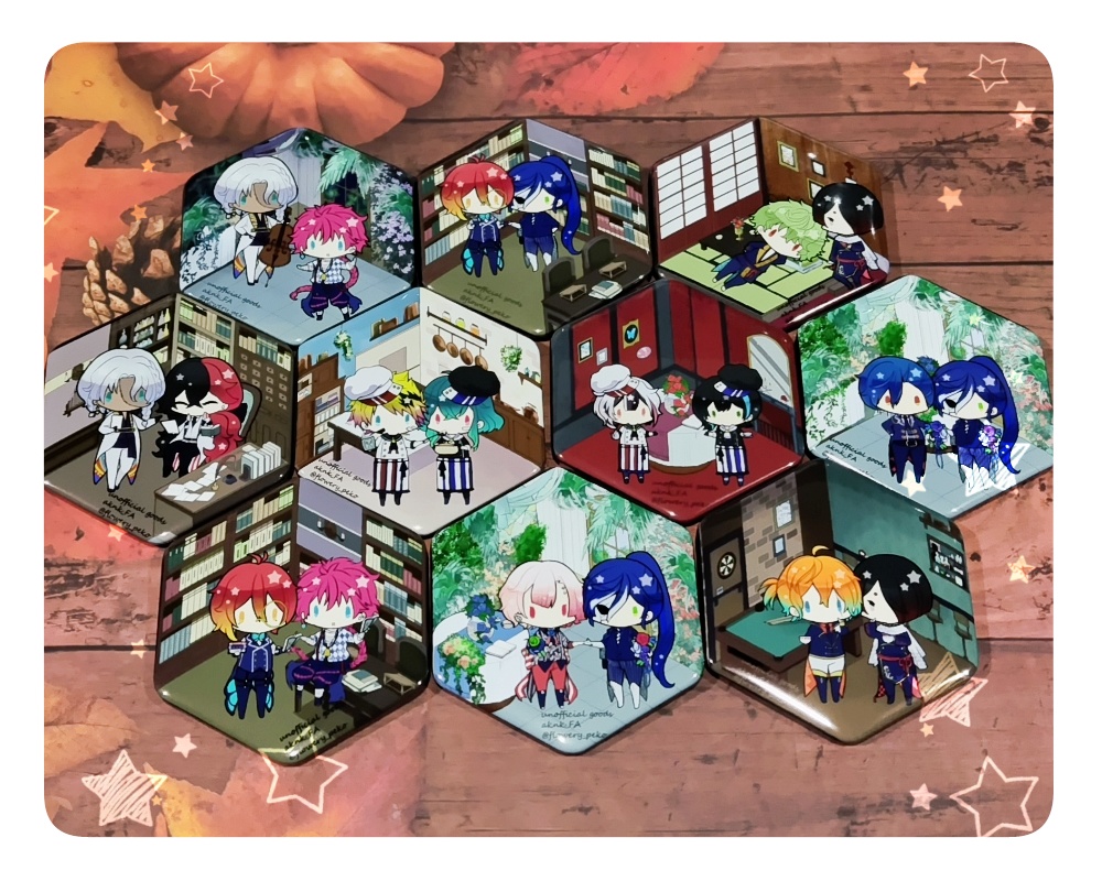 あ腐ねこ☆CP缶バッジ