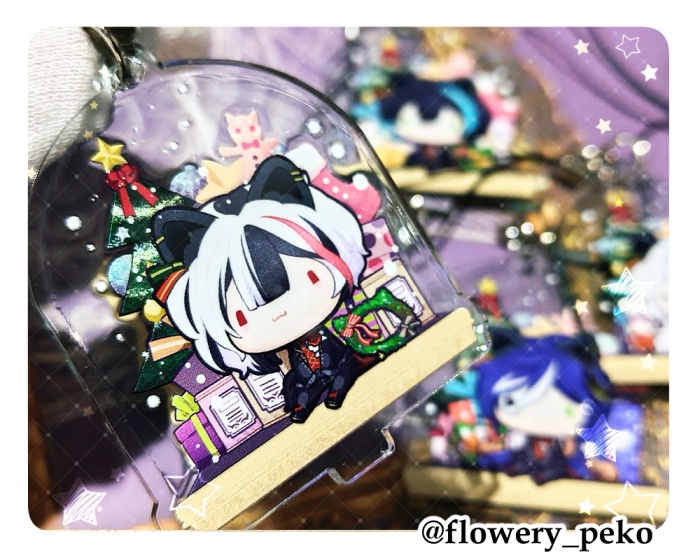 【アクキー】スノードーム風＋α【特殊加工有】