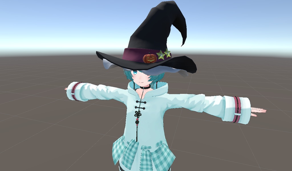 【無料】ハロウィン 魔女 帽子(3Dモデル)