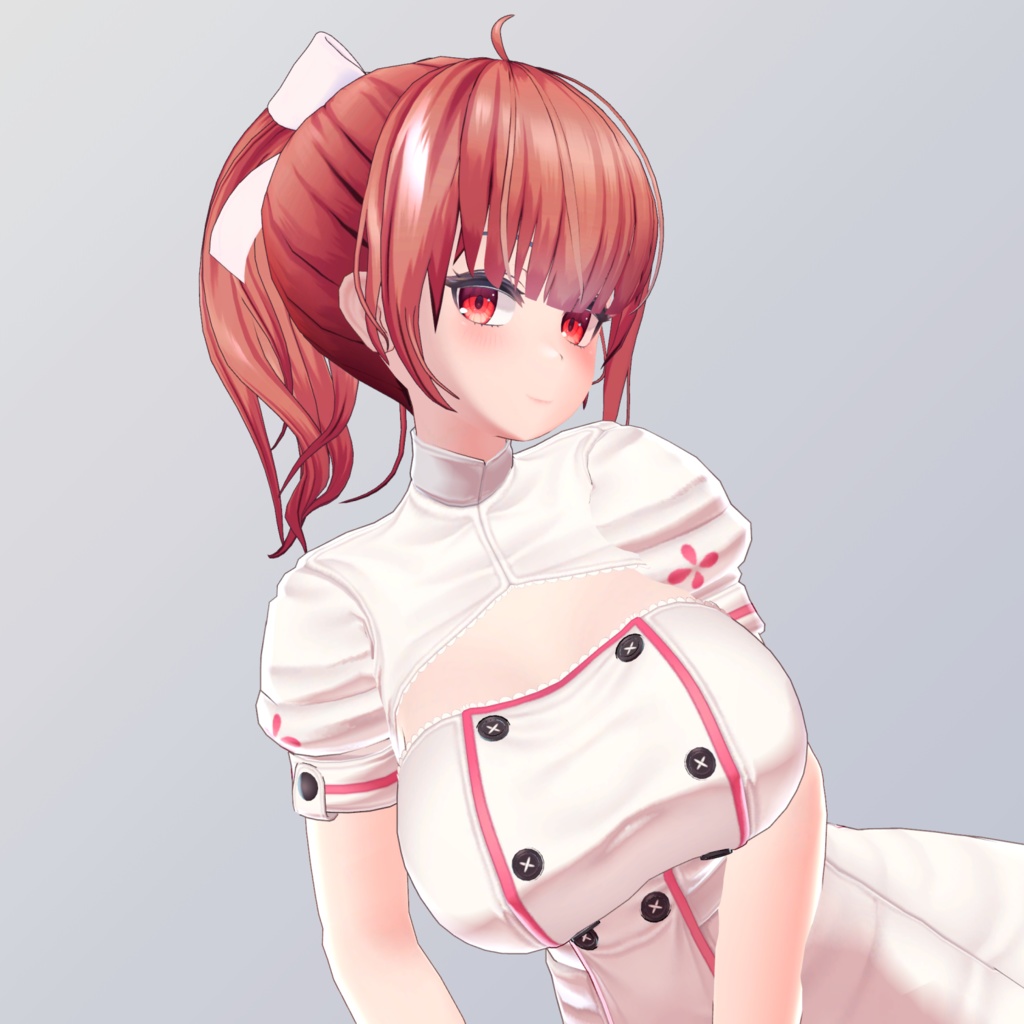 【ポニーテール】VRChat用素材(8モデル対応)【PhysBones対応】