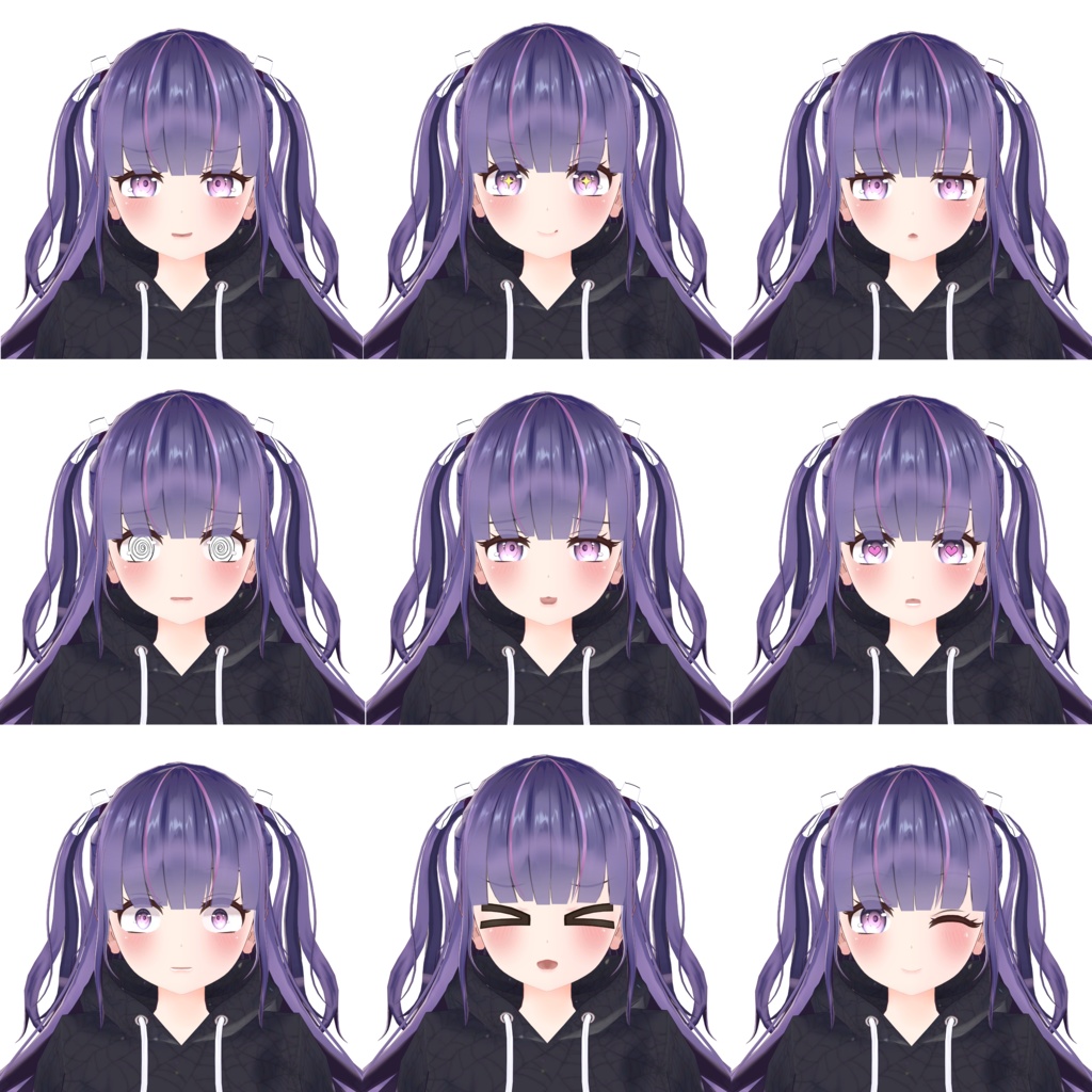 オリジナル3Dモデル『ユナ』(Yuna)