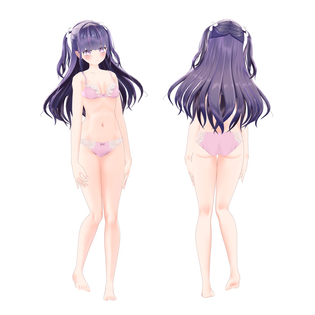 オリジナル3Dモデル『ユナ』(Yuna)