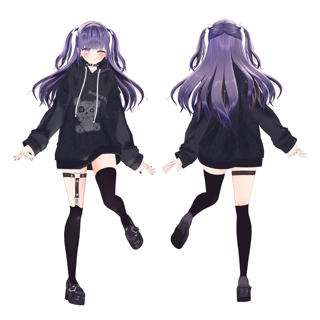 オリジナル3Dモデル『ユナ』(Yuna)