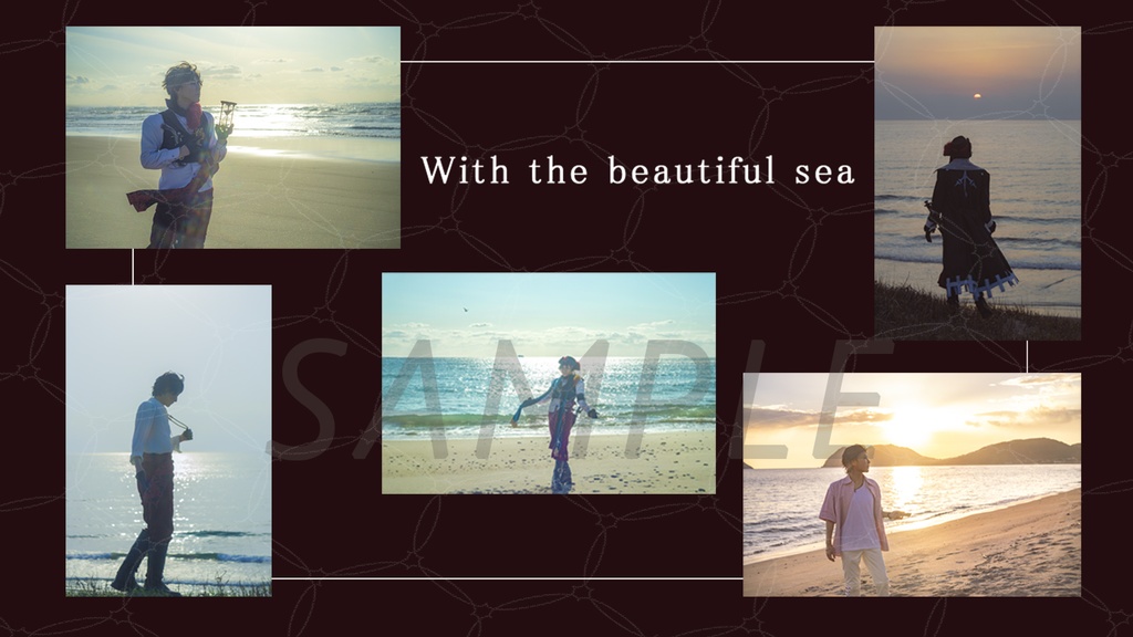 With the beautiful sea